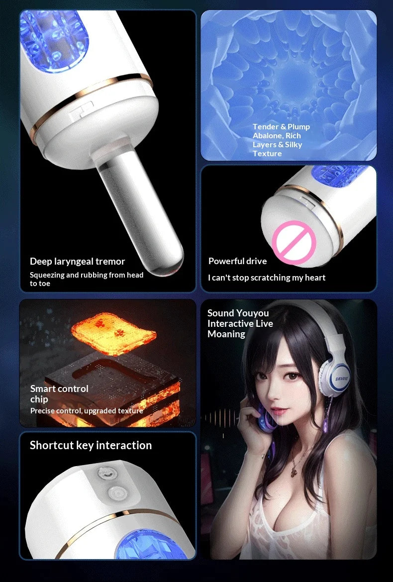 Amoura Male Masturbator, Prostate Massager, Vibrating, Men's, Waterproof – Waterproof