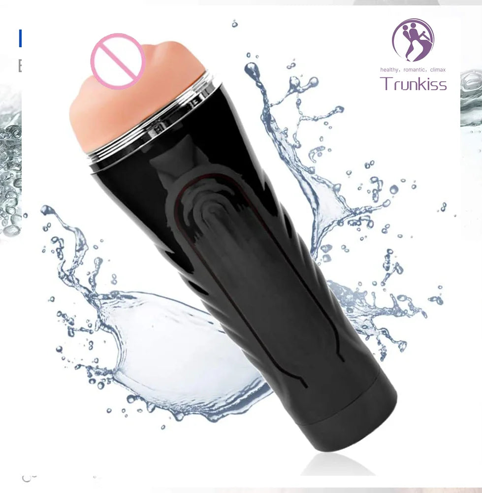 Amoura Male Masturbator Cup, Stroker, Realistic, Soft TPE, Vaginal – TPE masturbator