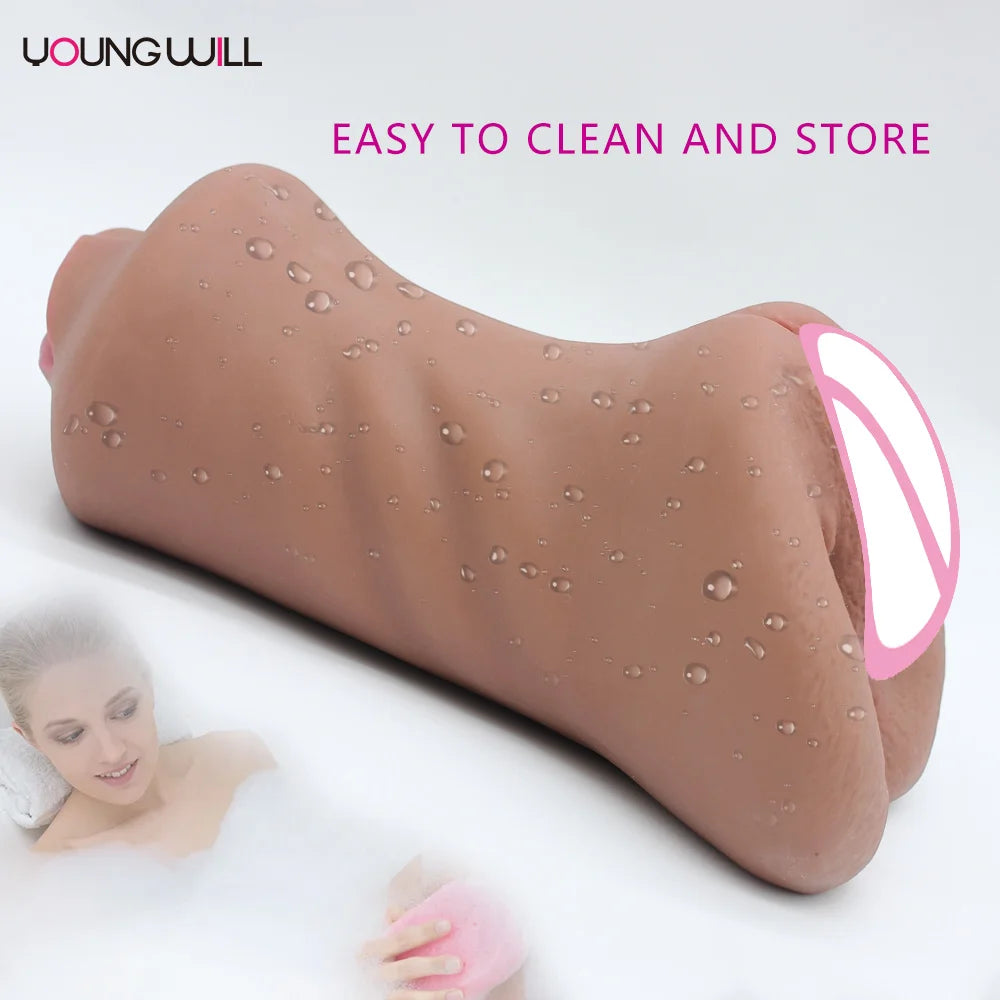 Amoura Men's Mouth Masturbator, Stroker, Automatic Sucking, TPE – TPE material
