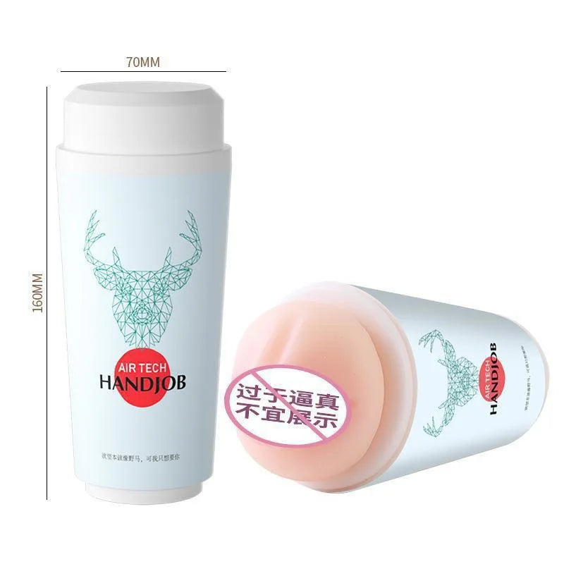 Amoura Male Stroker, Realistic Texture, Manual Masturbator, Body-Safe TPE, Waterproof – male masturbator