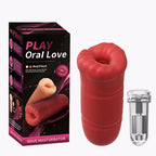 Amoura Male Stroker, Dual Vibrating & Rotating, Silicone – Silicone Stroker