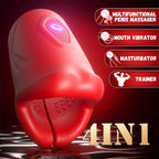 Amoura Male Glans Stroker, 9-Frequency Vibrating, Men's, Manual Control, Silicone & ABS, IPX6 Waterproof – glans stimulation