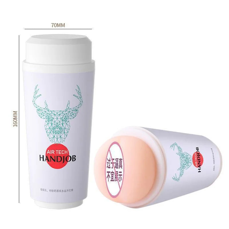 Amoura Male Stroker, Realistic Texture, Manual Masturbator, Body-Safe TPE, Waterproof – realistic texture