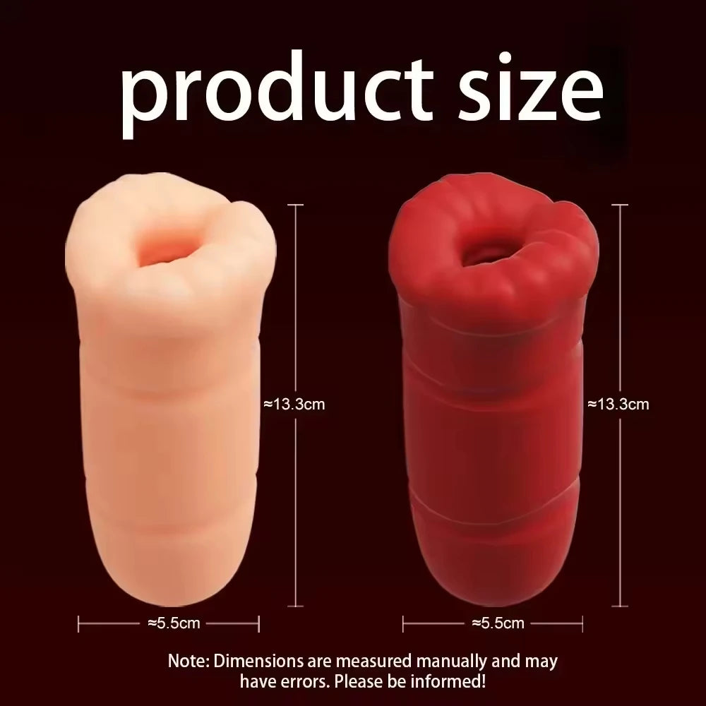 Amoura Male Stroker, Dual Vibrating & Rotating, Silicone – Hands Free Masturbator