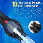 Amoura Glans Vibrating Tongue Licking Masturbator, Men's, 10-Mode Vibrating & Licking, TPE, Waterproof – vibrating stroker