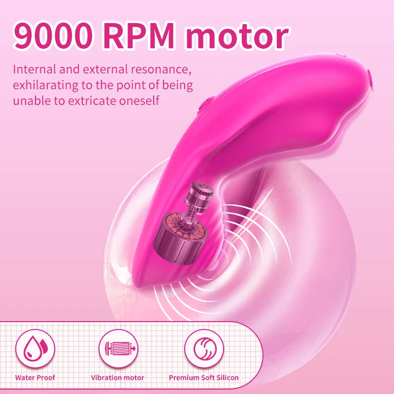 Amoura Clitoral & G-Spot Wearable Egg Vibrator, App-Controlled, Medical-Grade Silicone, IPX5 Waterproof – dual zone vibrator