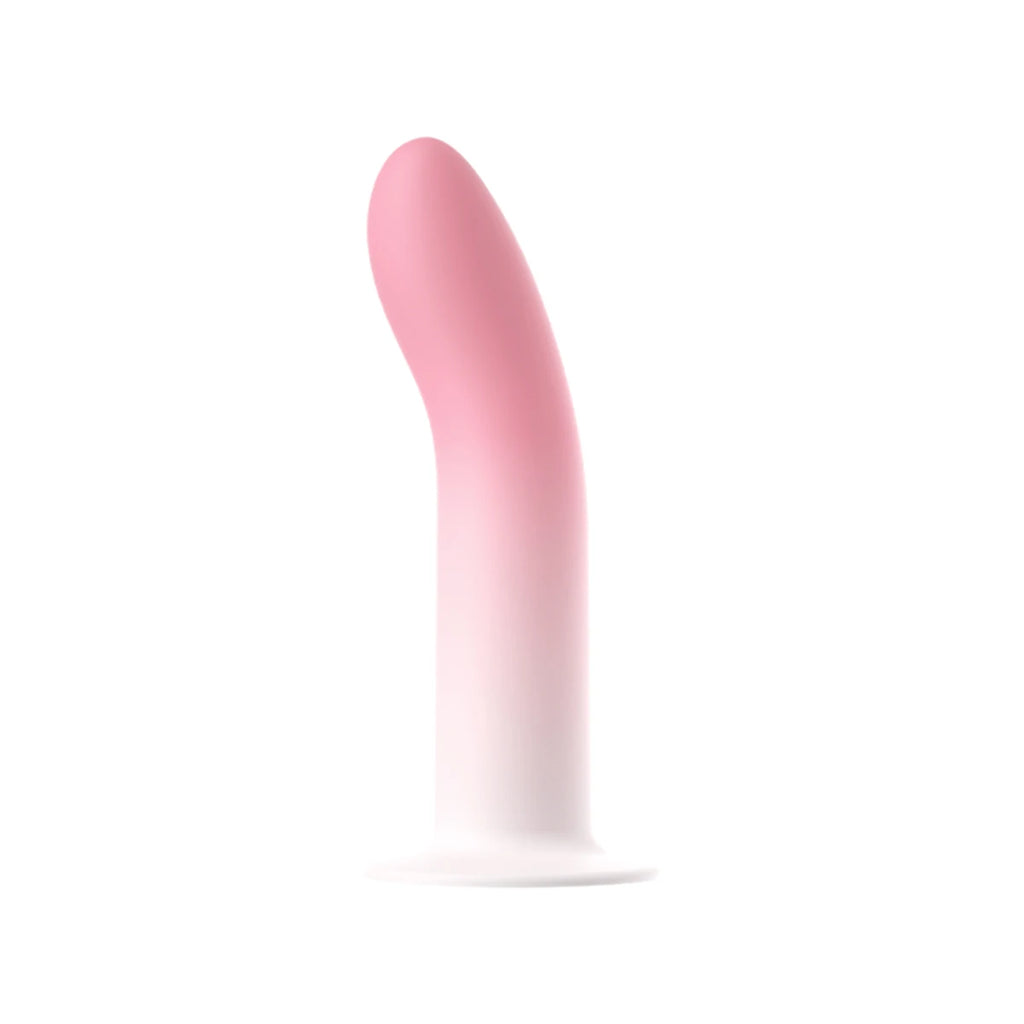Amoura Vaginal & Clitoral Dildo, Manual Stimulator, Liquid Silicone, Pink – manual dildo
