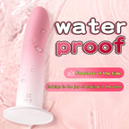 Amoura Vaginal & Clitoral Dildo, Manual Stimulator, Liquid Silicone, Pink – waterproof toy
