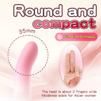 Amoura Vaginal & Clitoral Dildo, Manual Stimulator, Liquid Silicone, Pink – vaginal stimulator