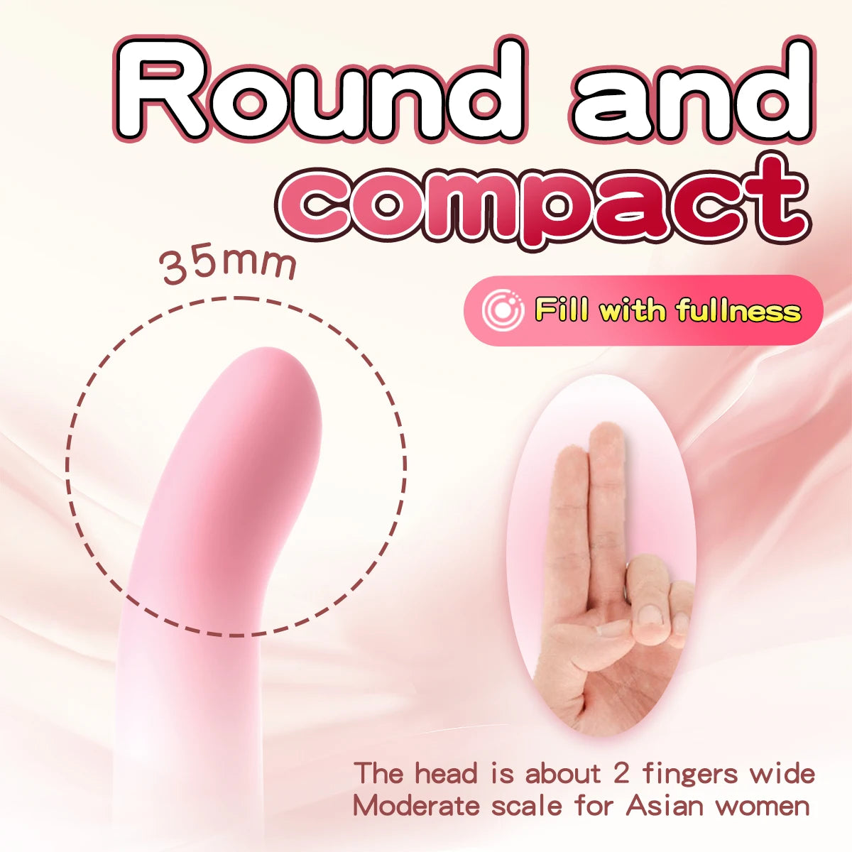 Amoura Vaginal & Clitoral Dildo, Manual Stimulator, Liquid Silicone, Pink – vaginal stimulator