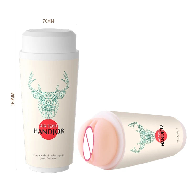 Amoura Male Penis Enlargement Pump & Masturbation Cup, Manual Stroker – male masturbator