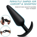Amoura Anal & Prostate Plug Kit, Three Sizes, Tapered, Medical-Grade Silicone – couples anal plug