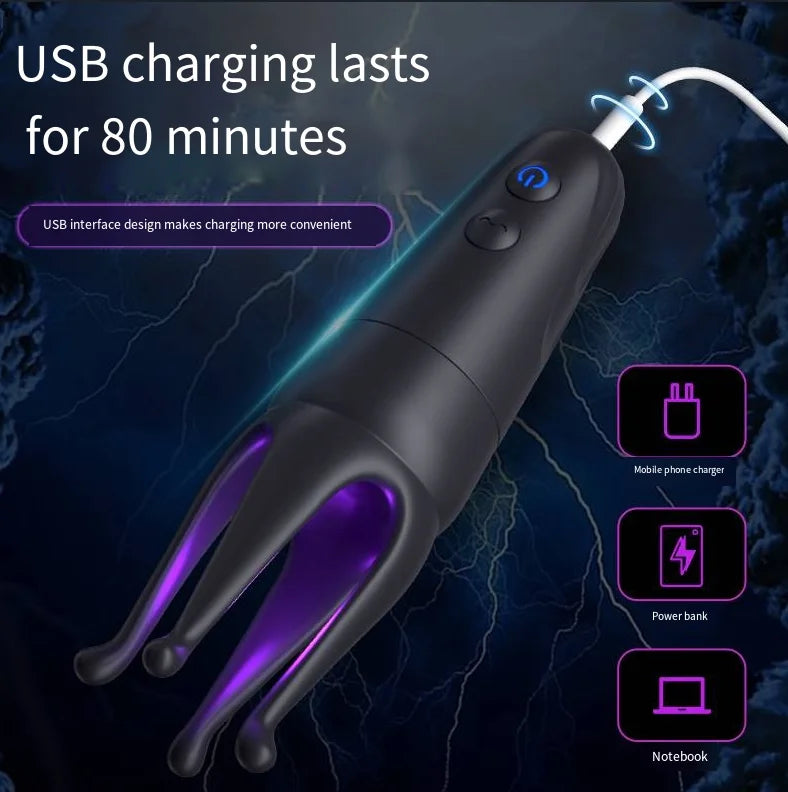 Amoura 10-Mode Vibrating (specification confirmed: 10 adjustable vibration frequencies), Men's (explicitly confirmed: 'for Men' in original title, 'masturbation' type in specs), Manual (no remote – waterproof vibrator