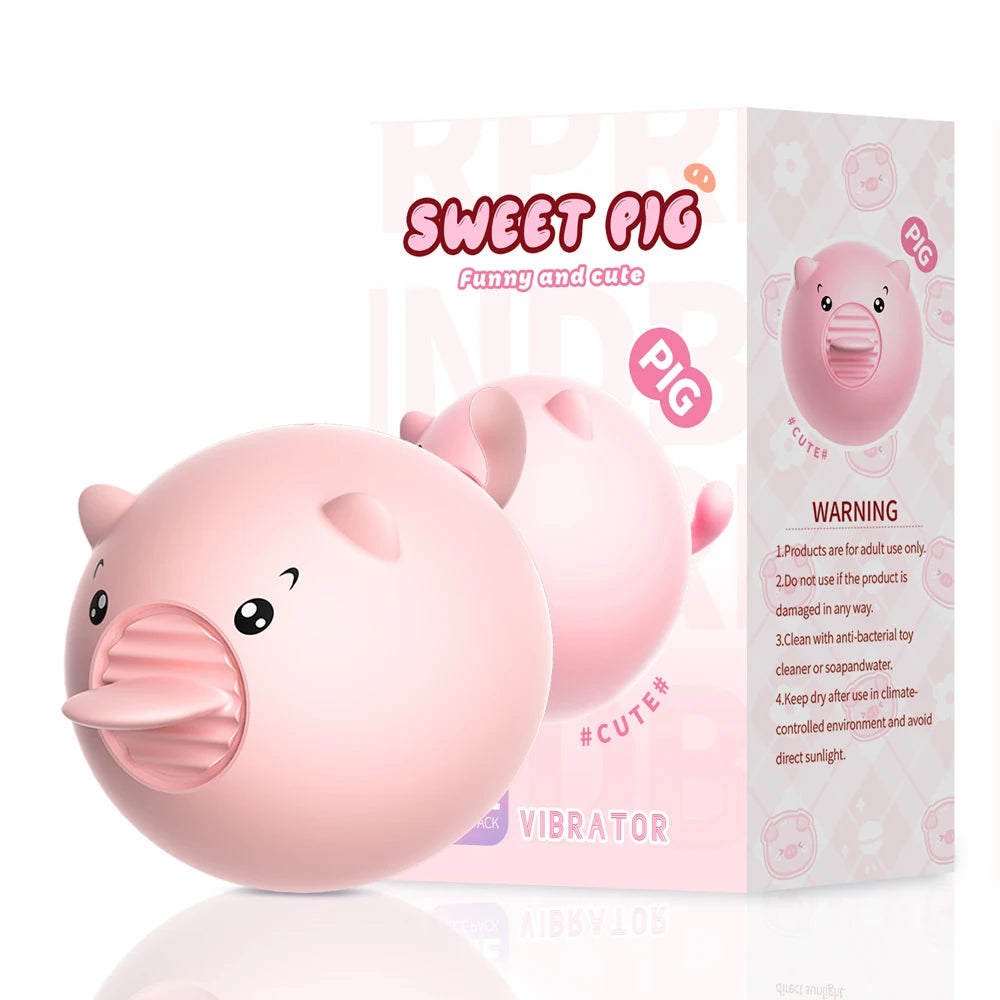 Amoura Mini Pig Tongue Clitoral & G-Spot Vibrator, 10 Modes – clitoral vibrator