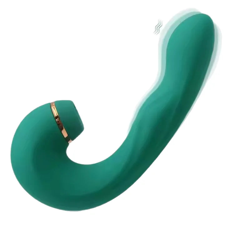 Amoura G-Spot & Clitoral Wand Vibrator, Sucking & Vibrating & Patting, Women's, Silicone – quiet vibrator