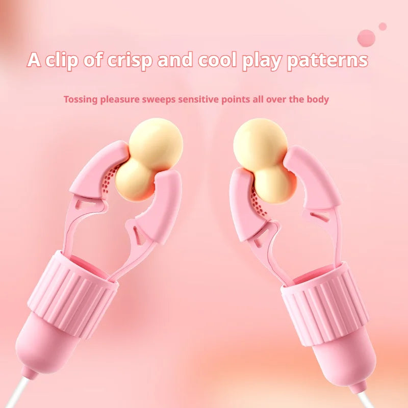 Amoura Nipple Clamp, Vibrating & Licking, Women's, Remote Control, Latex – couple vibrator