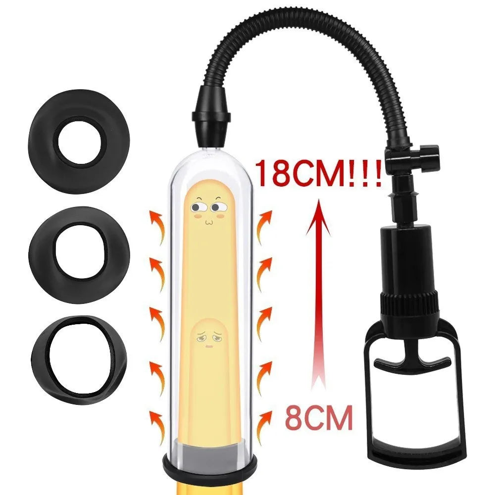 Amoura Male Penis Trainer, Masturbator Cup, Vacuum Pump, Men's, Silicone – vacuum pump