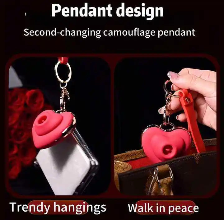 Amoura Clitoral Heart-Shaped Egg Vibrator, Licking & Sucking, Women's, Silicone – portable clitoral vibrator