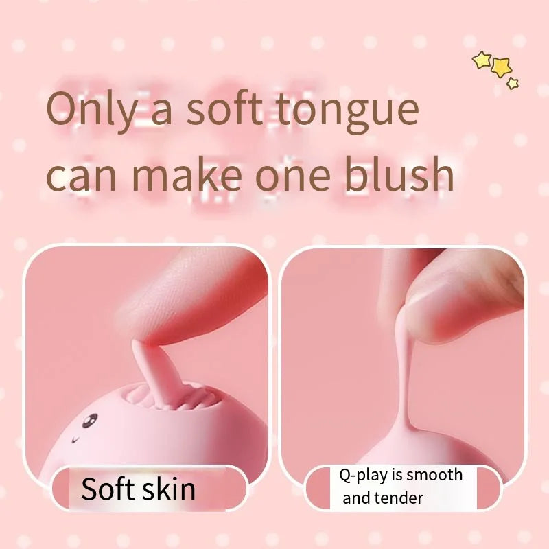 Amoura Clitoral & G-Spot Tongue Licking Vibrator, Personal Massager, Licking, Women's, Silicone – Women's Vibrator