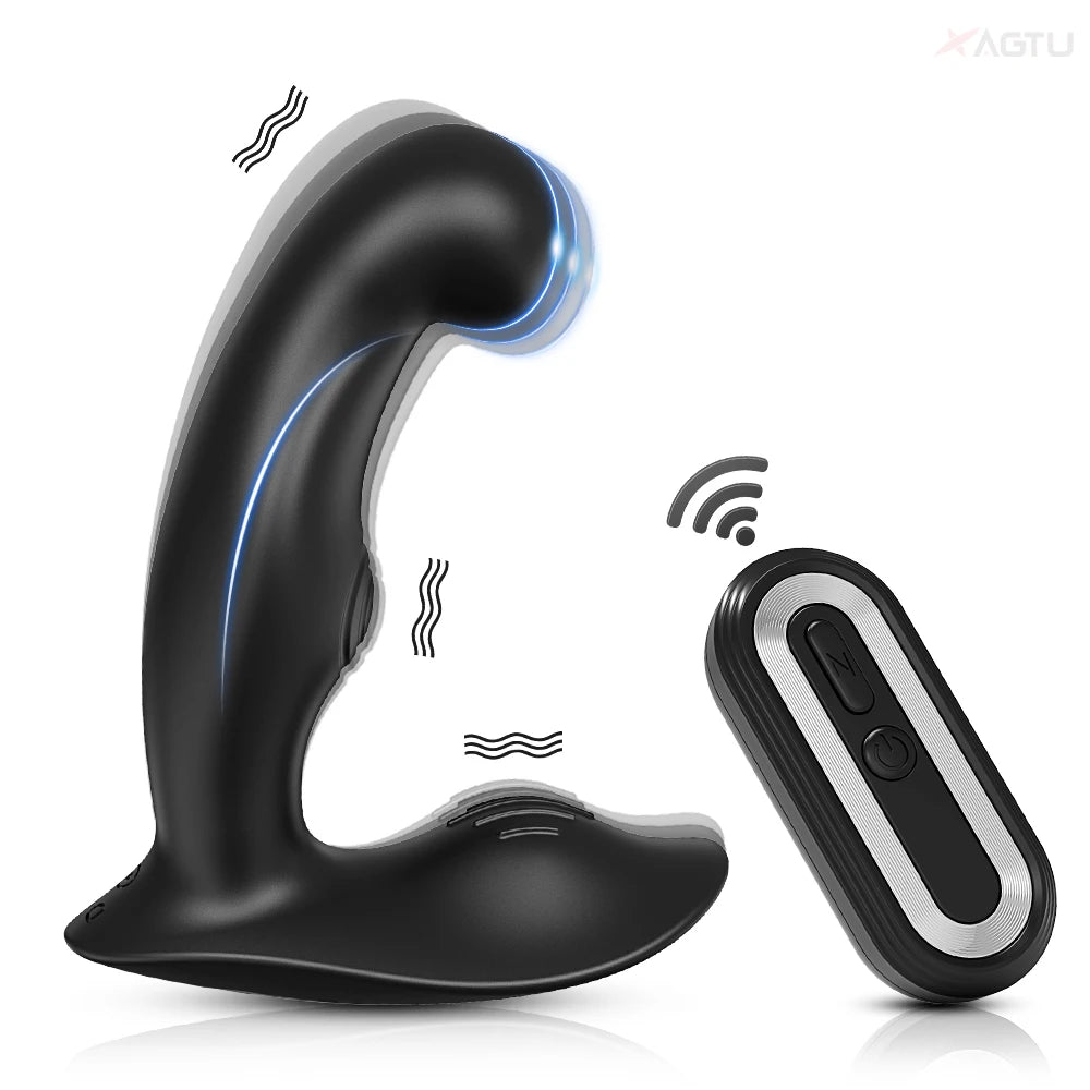 Amoura Anal & Prostate Vibrator, Dual Motor, 10 Modes, Remote Control, Medical-Grade Silicone, Waterproof – Anal Vibrator