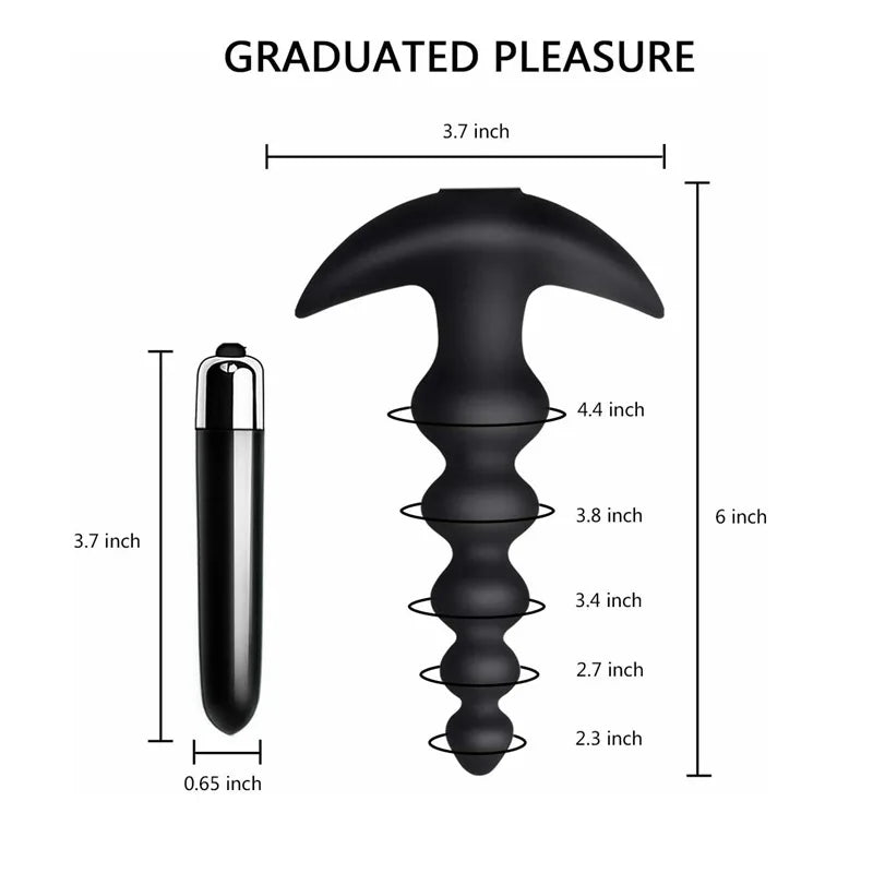 Amoura Prostate & Anal Vibrating Plug, Men's Massager, Electric Vibration, Silicone – electric vibration