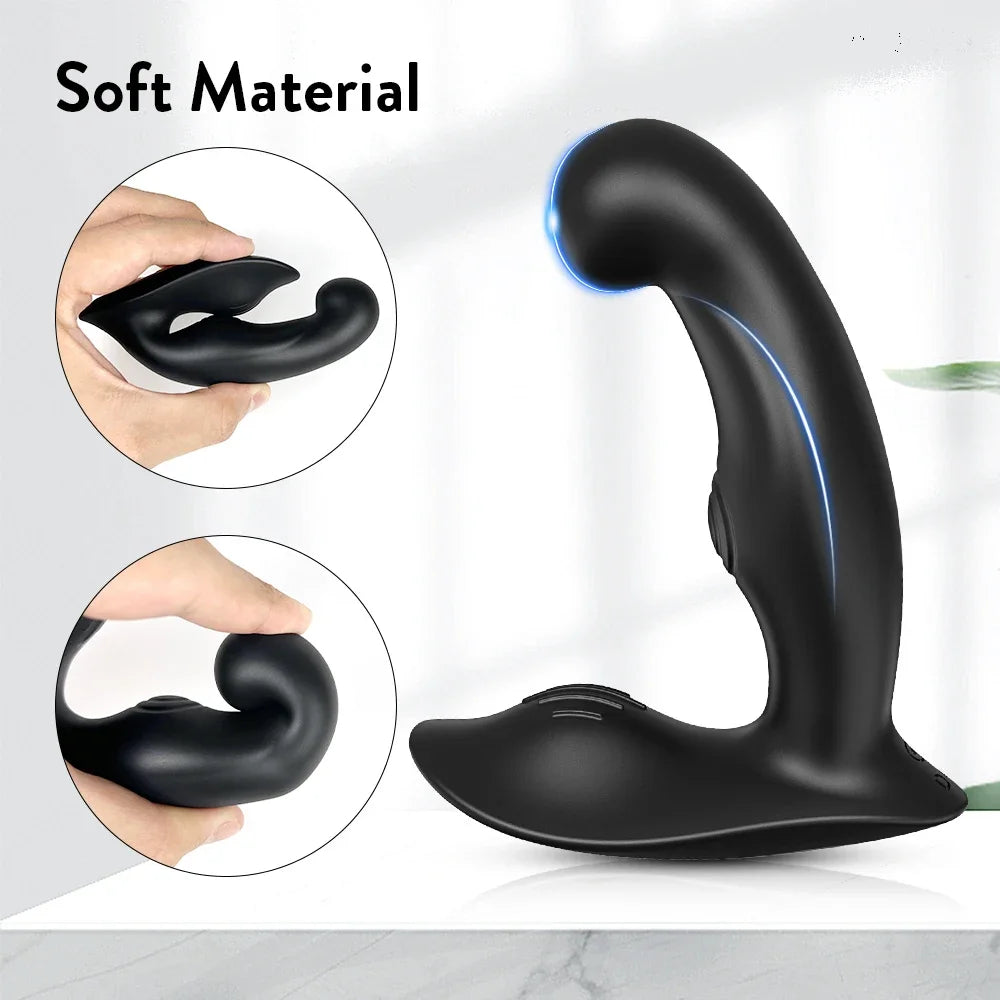 Amoura Anal & Prostate Vibrator, Dual Motor, 10 Modes, Remote Control, Medical-Grade Silicone, Waterproof – Dual Motor Vibrator