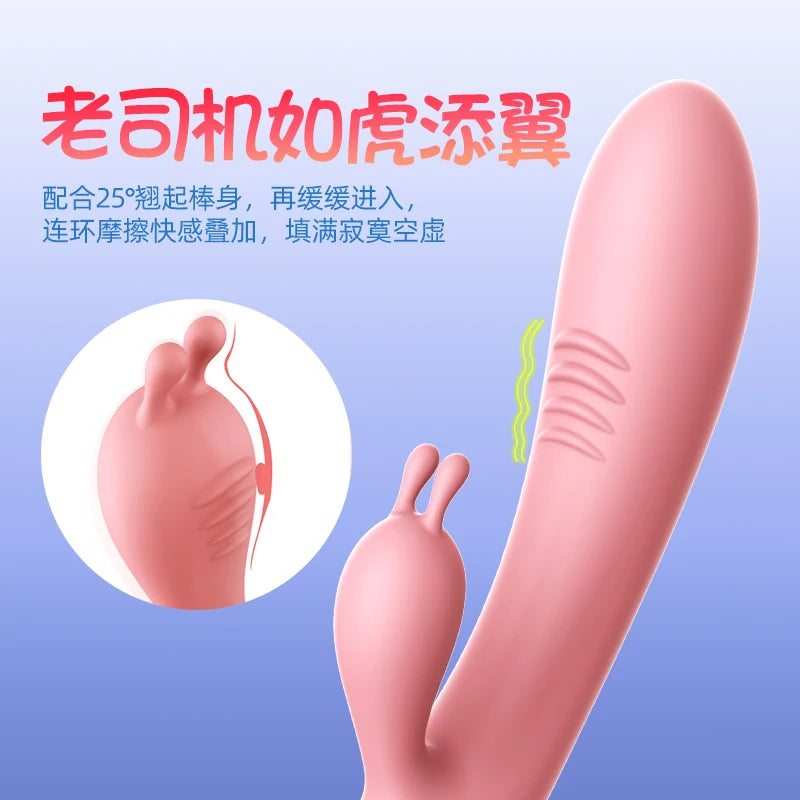 Amoura Rabbit Vibrator, Dual Stimulation, 10 Modes, Women's, Waterproof – dual stimulation vibrator