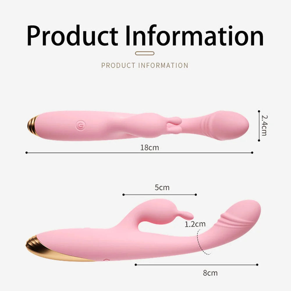 Amoura Rabbit G-Spot & Clitoral Vibrator, Personal Massager, Vibrating, Women's, Silicone – g-spot vibrator