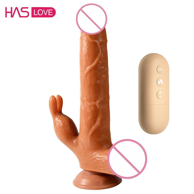 Amoura Clitoral & Vaginal Rabbit Vibrator, Massager, Dual Motor, Heating & Remote Control, TPE – clitoral and vaginal vibrator