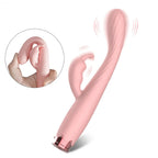 Amoura Nipple, Clitoral & G-Spot Rabbit Vibrator, Personal Massager, 10-Speed Vibrating, Women's, Silicone, Waterproof – g-spot vibrator
