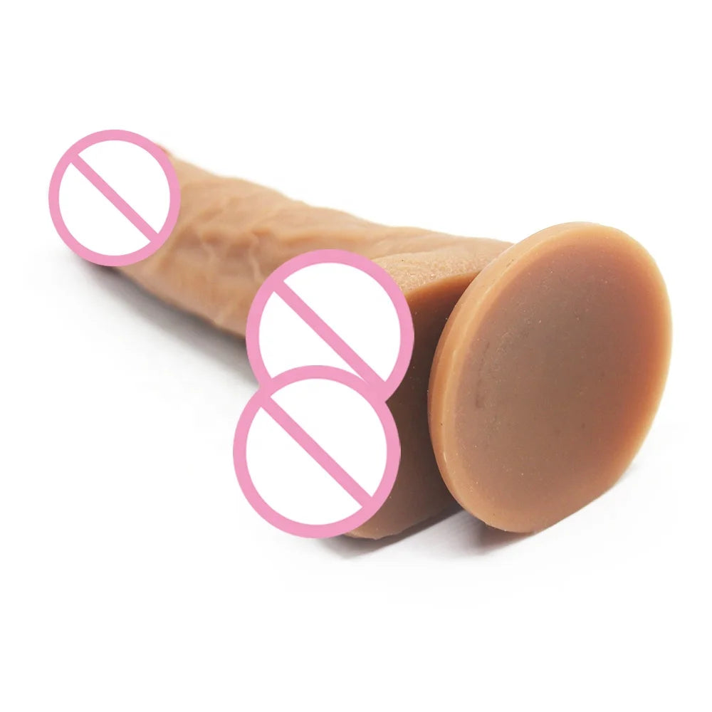 Amoura Realistic Dildo, Silicone, Suction Cup, Waterproof – Suction Cup Dildo
