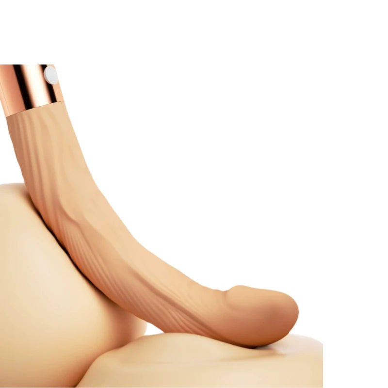 Amoura G-Spot Realistic Dildo Vibrator, 10-Speed Vibrating, Women's, Silicone – Waterproof Vibrator