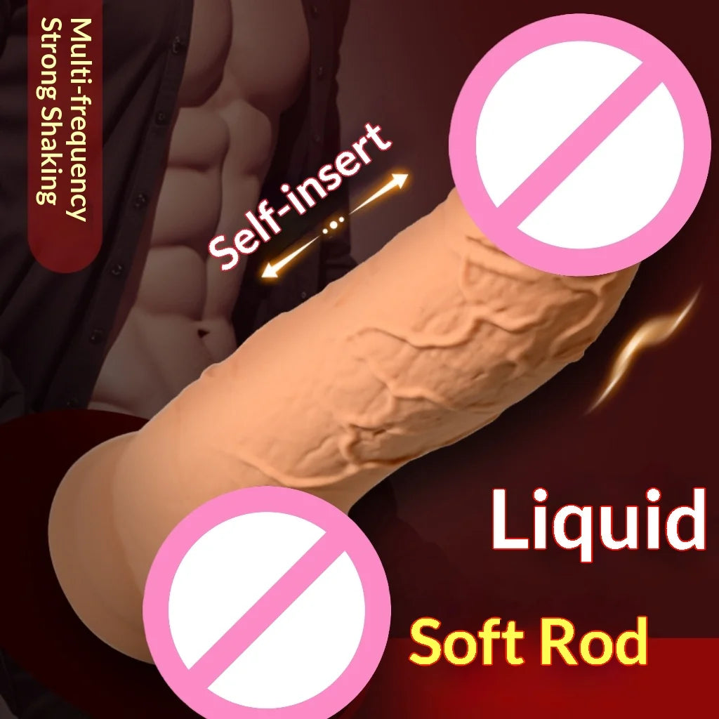 Amoura Realistic Silicone Dildo, 10 Vibration Modes, Waterproof – realistic dildo with vibration