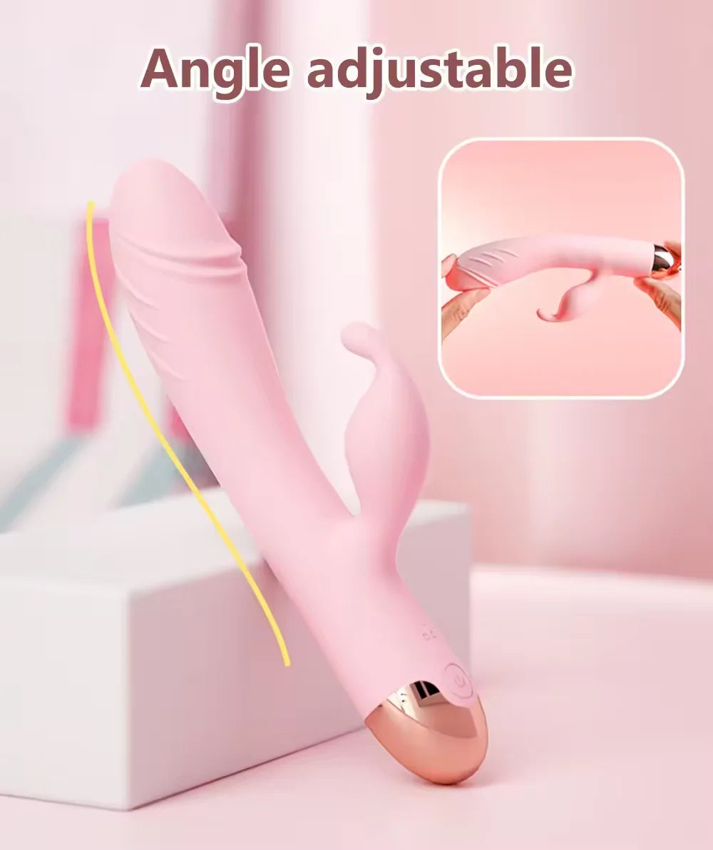 Amoura Clitoral & G-Spot Vibrator Dildo, Vibrating, Women's, USB Rechargeable – rabbit vibrator