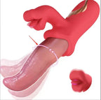 Amoura Clitoral & G-Spot Vibrator, Tongue-Licking, Women's, Dual Stimulation, Silicone, Waterproof – clitoral &amp; G-spot vibrator