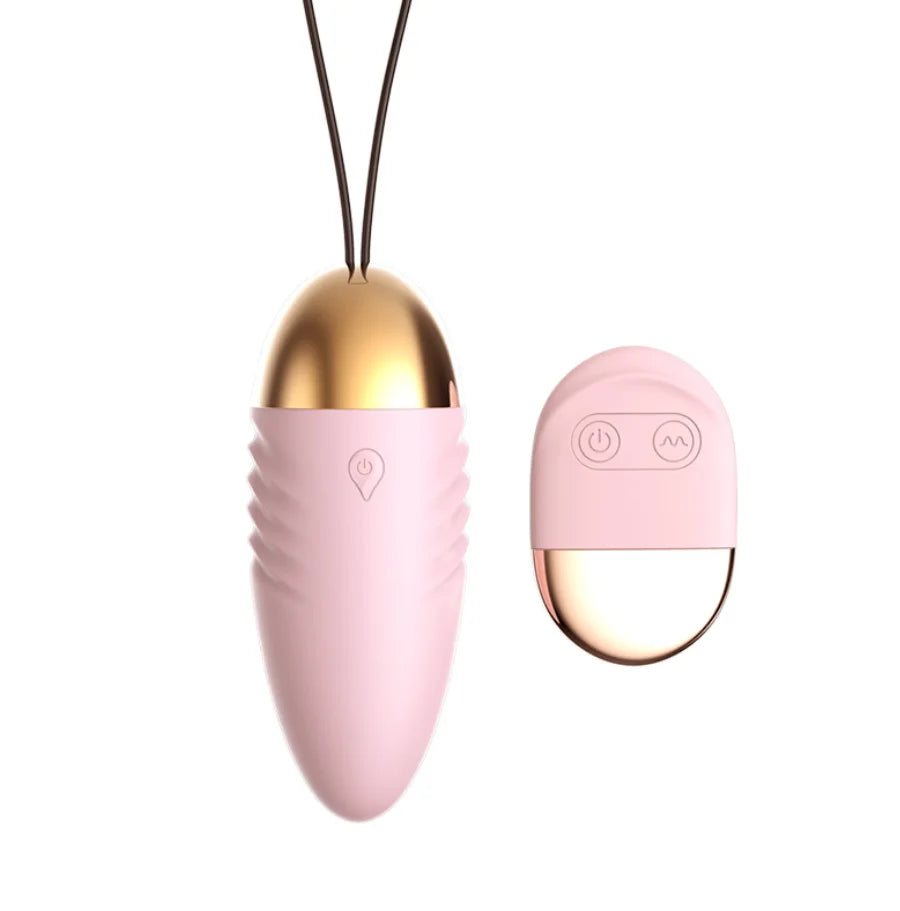 Amoura Vibrating (implicit in 'Vibrator'); 10-stage feature noted in body, Clitoral Egg Vibrator, Remote Control, Women's, Silicone – remote control vibrator
