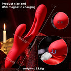 Amoura Clitoral & G-Spot Vibrator, Personal Massager, Tapping & Suction, Women's, Remote Control, Medical-Grade Silicone, Waterproof – dual-action vibrator
