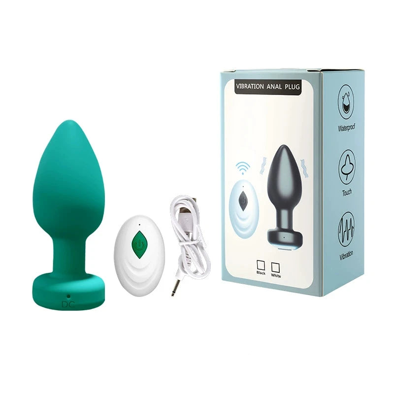 Amoura Anal Plug Vibrator, 10 Modes, Remote Control, Medical-Grade Silicone, IPX7 Waterproof – waterproof vibrator