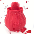 Amoura Rose Clitoral & G-Spot Suction Vibrator, 10-Speed Licking & Vibrating, Women's, Silicone – clitoral vibrator