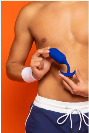 Amoura Anal Plug 3-Piece Weighted Set, Body-Safe Silicone, Progressive Sizing – 3-piece plug set