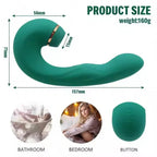 Amoura G-Spot & Clitoral Wand Vibrator, Sucking & Vibrating & Patting, Women's, Silicone – clitoral vibrator
