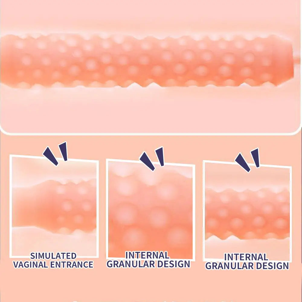 Amoura Men's Stroker Masturbator, Vaginal Simulator, TPE Material – waterproof masturbator