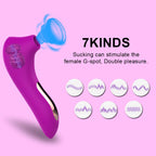 Amoura Nipple & Clitoral Suction Vibrator, 7-Mode, Women's, Silicone, Waterproof – women's vibrator