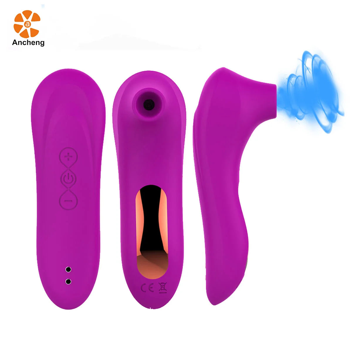 Amoura Nipple & Clitoral Suction Vibrator, 7-Mode, Women's, Silicone, Waterproof – suction vibrator