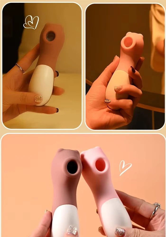 Amoura Clitoral & G-Spot Vibrator, Personal Massager, Sucking & Vibrating, Women's, Silicone, Waterproof – sucking vibrator