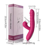 Amoura Clitoral & G-Spot Vibrator, Sucking & Telescoping, Women's, Silicone, Waterproof – sucking vibrator