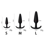Amoura Anal & Prostate Plug Kit, Three Sizes, Tapered, Medical-Grade Silicone – tapered anal plug