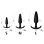 Amoura Anal & Prostate Plug Kit, Three Sizes, Tapered, Medical-Grade Silicone – tapered anal plug