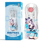 Amoura Male Stroker Cup, Manual Masturbator, Adjustable Vacuum Suction, Transparent TPE – vacuum suction