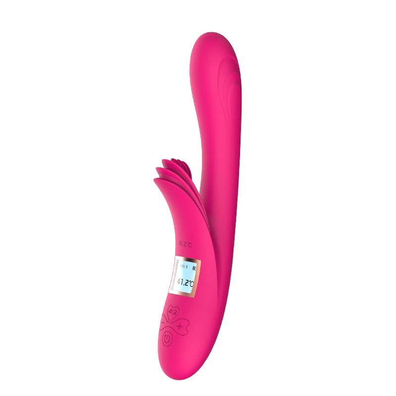 Amoura G-Spot & Clitoral Rabbit Vibrator, Heating Massager, Vibrating & Heating, Women's, Medical-Grade Silicone, Waterproof – heating vibrator